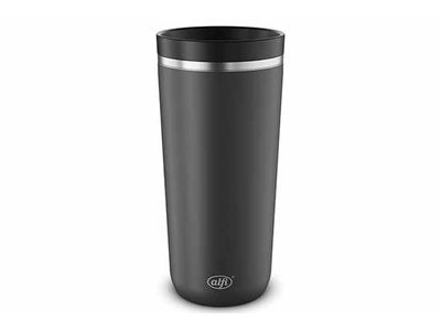 Iso Coffee Mug Pro 38cl Velvet Black Mat D8xh17,2cm - Insert En Acier Inoxydable