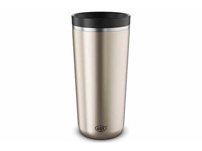 Iso Coffee Mug Pro 38cl Champagne Mat D8xh17,2cm - Insert En Acier Inoxydable