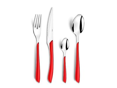 Eclat Rood Bestekset 24delig