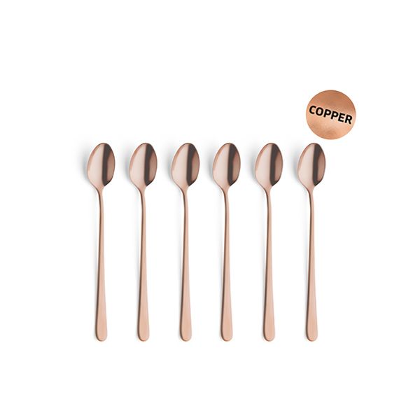 Amefa Austin Vintage Copper Icetealepel Set6