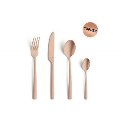 Manille Pvd Copper Set Couverts 16 Pcs   Amefa