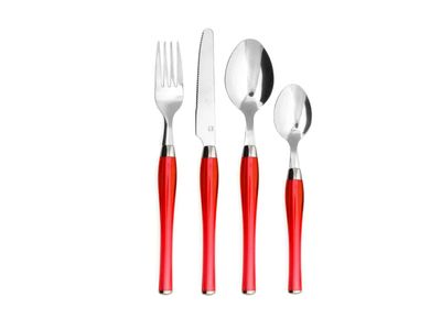 Purity Rood Bestekset 24delig