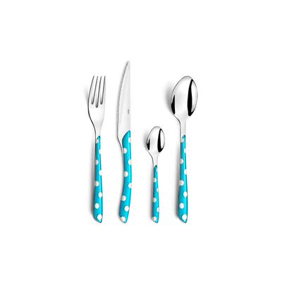 Eclat Dots Turquoisemenagere 24-pcs 18-0  