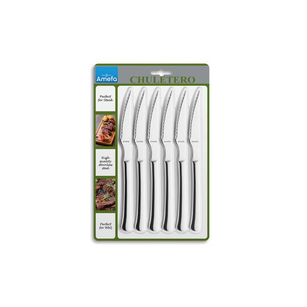 Amefa Chuletero Steakmes Set6