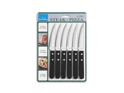 Steakmes Zwart Set6 