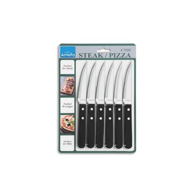 Steakmes Zwart Set6  