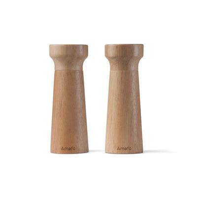 Promo Set Sel Et Poivre Bois 15 Cm   Amefa