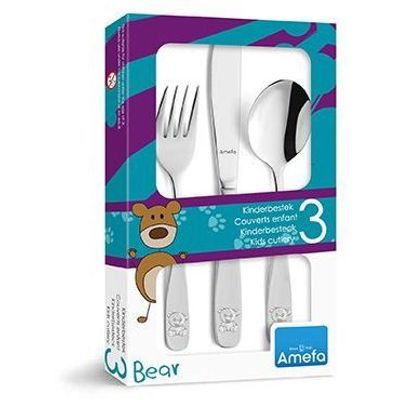 Bear Couvert Enfant 3 Pieces   Amefa