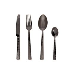 Amefa Felicity Martele Set Couverts 24 Pieces Noir 