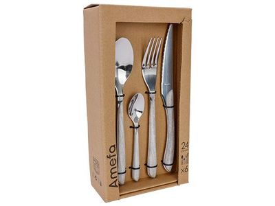 Eclat Bestekset Set24 Grijs 18/0 