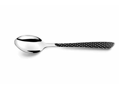 Eclat Geo Tafellepel Zwart-wit 18/0 