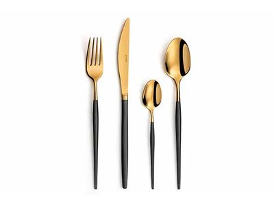 Soprano Black-gold Bestekset 16pcs 