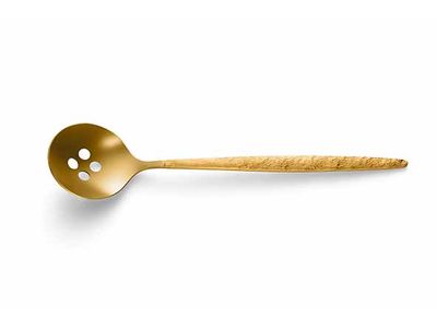 Juntos Gold Lepel Geperforeerd 13,1cm Set6 180 - Hangcard