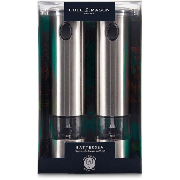 Cole & Mason Battersea Classic Electronic Salt & Pepper Mill Set 21cm