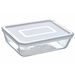 Rechthoekige Ovenschaal met Plastic Vershouddeksel Cook&Freeze 25x20cm 