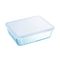 Rechthoekige Ovenschaal met Plastic Vershouddeksel Cook&Freeze 25x20cm 