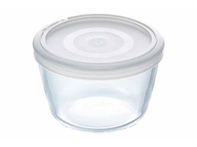 Cook & Freeze Ovenschotel Rond 0,6l 12x12xh6cm Met Kunststof Deksel