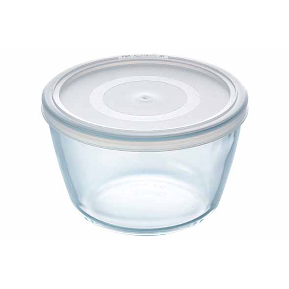 Cook & Freeze Ovenschotel Rond 1,1l 15x15xh9cm Met Kunststof Deksel 