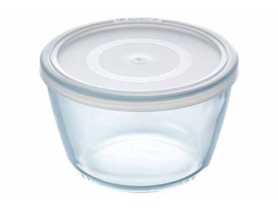 Cook & Freeze Ovenschotel Rond 1,1l 15x15xh9cm Met Kunststof Deksel