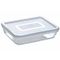 Cook & Freeze Ovenschotel Rechthoekig 1,5l 22x17xh6cm Met Kunststof Deksel 