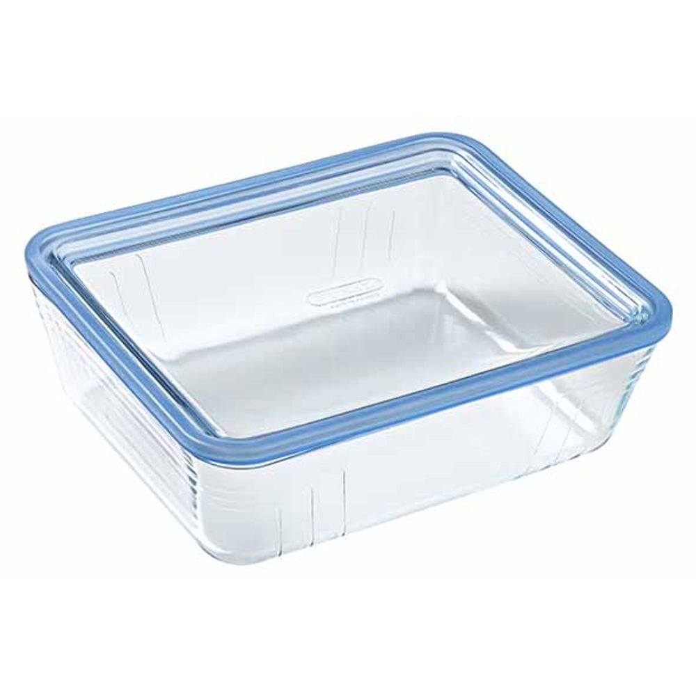 Pyrex Ovenschotels Pure Glass Ovenschotel Rechthoekig 2,6l 24x19xh8cm Met Glazen Deksel