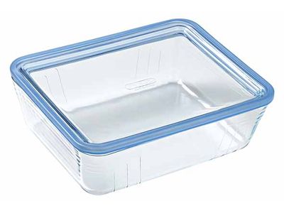 Pure Glass Ovenschotel Rechthoekig 2,6l 24x19xh8cm Met Glazen Deksel