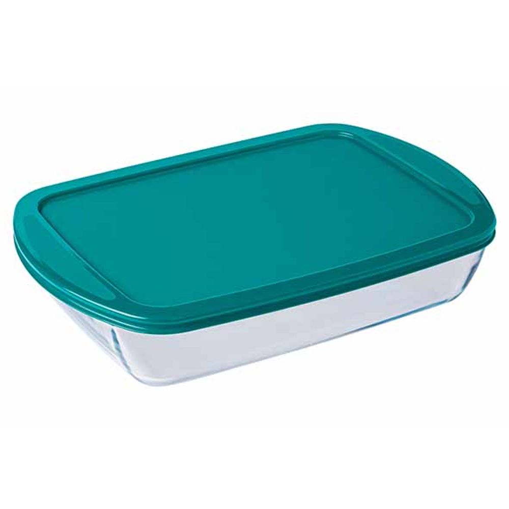 Pyrex Ovenschotels Cook & Store Ovenschotel Rechthoekig 4,5l 40x27xh7cm Met Kunststof Deksel