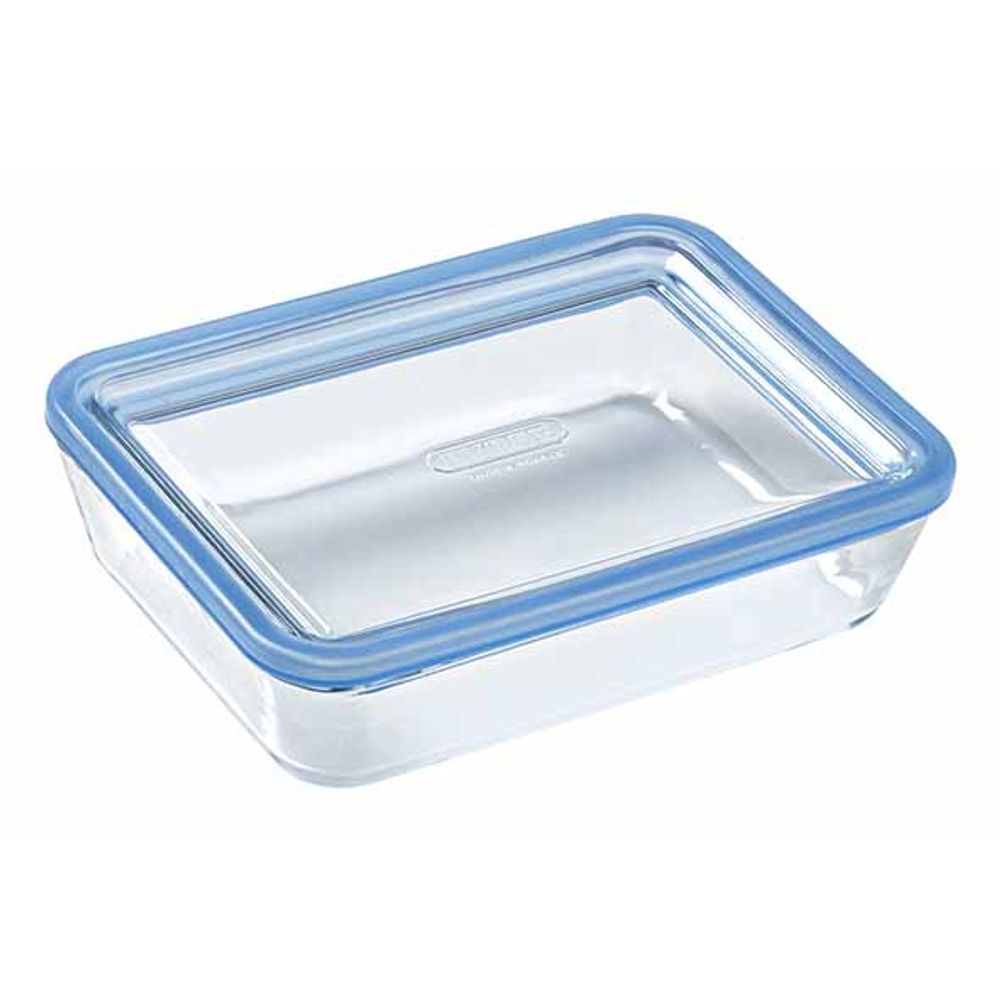 Pyrex Ovenschotels Pure Glass Ovenschotel Rechthoekig 0,8l 19x14xh5cm Met Glazen Deksel