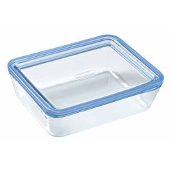 Pure Glass Ovenschotel Rechthoekig 1,5l 22x17xh7cm Met Glazen Deksel 