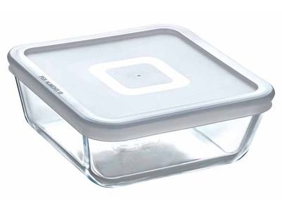Cook & Freeze Ovenschotel Vierkant 0,85l 15x15xh12cm Met Kunststof Deksel