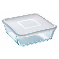 Cook & Freeze Ovenschotel Vierkant 2l 20x20xh16cm Met Kunststof Deksel 