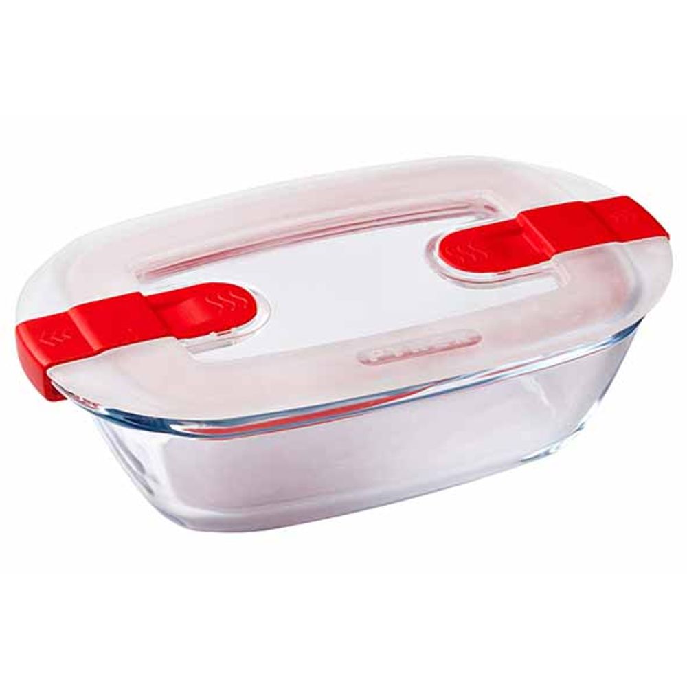 Pyrex Ovenschotels Cook & Heat Ovenschotel Rechthoekig 0,4l 17x10xh5cm Met Kunststof Deksel