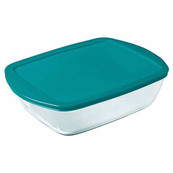 Cook & Store Ovenschotel Rechthoekig 2,5l 28x20xh8cm Met Kunststof Deksel 