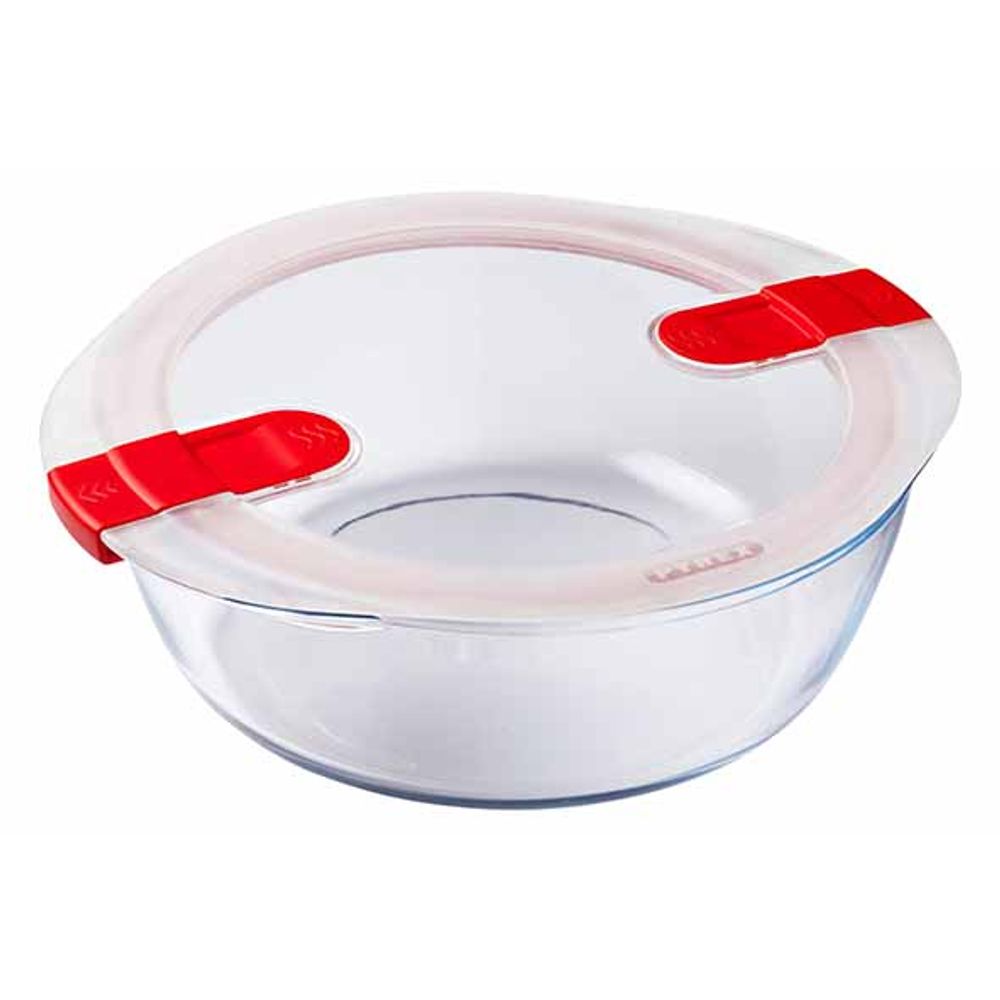 Pyrex Ovenschotels Cook & Heat Ovenschotel Rond 2,3l 26x23xh8cm Met Kunststof Deksel