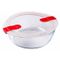 Cook & Heat Ovenschotel Rond 2,3l 26x23xh8cm Met Kunststof Deksel 