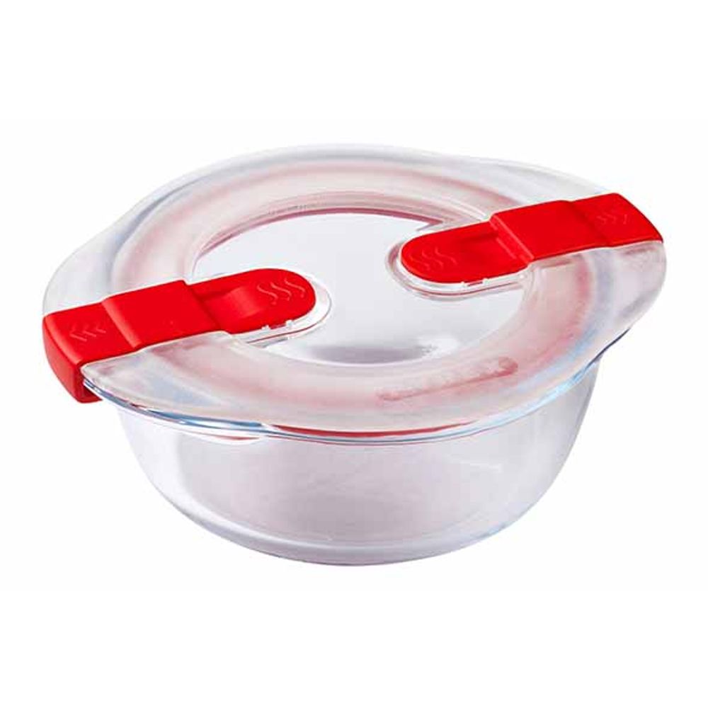 Pyrex Ovenschotels Cook & Heat Ovenschotel Rond 0,35l 14x12xh5cm Met Kunststof Deksel