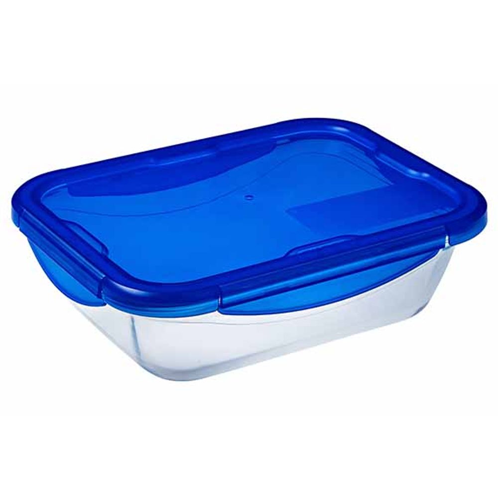 Pyrex Ovenschotels Cook & Go Ovenschotel Rechthoekig 0,8l 20x15xh5cm Met Kunststof Deksel