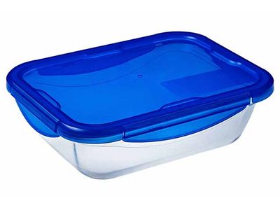 Cook & Go Ovenschotel Rechthoekig 0,8l 20x15xh5cm Met Kunststof Deksel