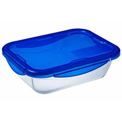 Cook & Go Ovenschotel Rechthoekig 1,78l 24x18xh6cm Met Kunststof Deksel 