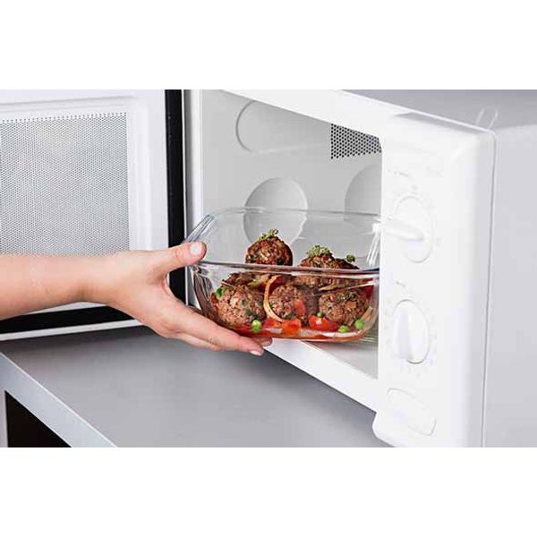 Cook & Go Ovenschotel Vierkant 1,9l 21x21xh8cm Met Kunststof Deksel 