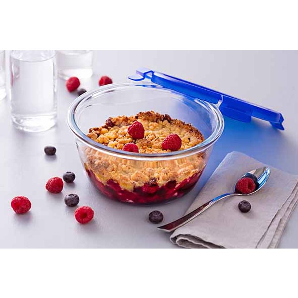 Pyrex Ovenschotels Cook & Go Ovenschotel Rond 1,6l 20x20xh9cm Met Kunststof Deksel