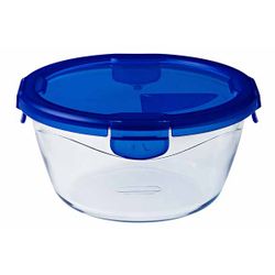 Pyrex Cook & Go Ovenschotel Rond 1,6l 20x20xh9cm Met Kunststof Deksel