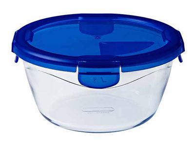 Cook & Go Ovenschotel Rond 1,6l 20x20xh9cm Met Kunststof Deksel