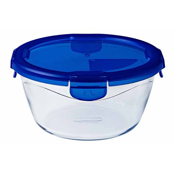 Cook & Go Ovenschotel Rond 1,6l 20x20xh9cm Met Kunststof Deksel 