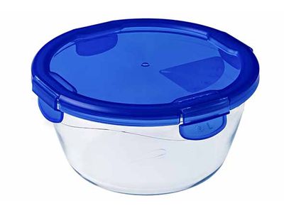 Cook & Go Ovenschotel Rond 0,7l 15x15xh8cm Met Kunststof Deksel