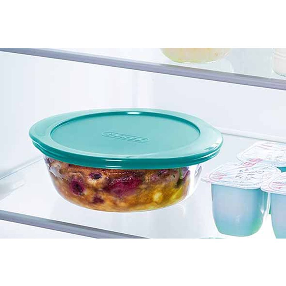 Pyrex Ovenschotels Cook & Store Ovenschotel Rond 0,3l 14x12xh5cm Met Kunststof Deksel