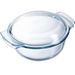 Pyrex Essentials Ovenschaal Rond met Deksel 1,6 liter - Borosilicaatglas - Transparant