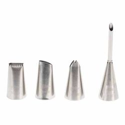 Patisse Deco-spuitmondjes inox 4dlg