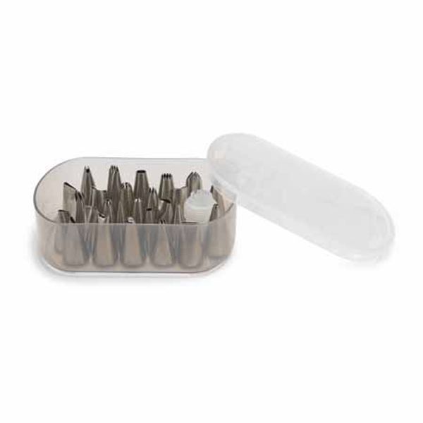 Patisse Set spuitmondjes inox met adapter 27 dlg in doos