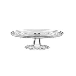 Iittala Kastehelmi cake stand 315mm clear